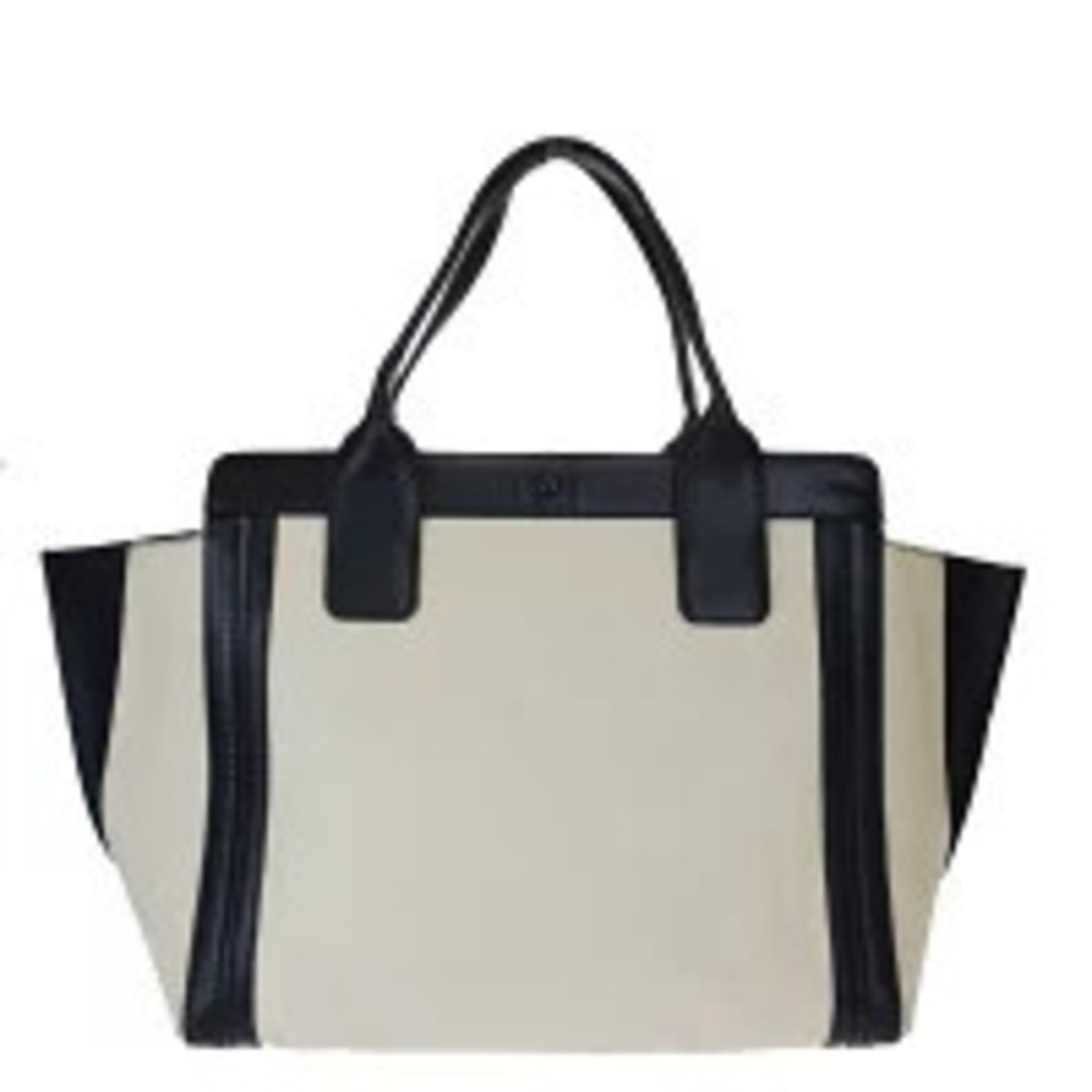 Chloe Alison Leather Handbag Ivory White